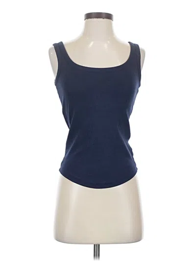 Pre-owned Jones & Co Tank Top Blue Strapless Neckline Tops