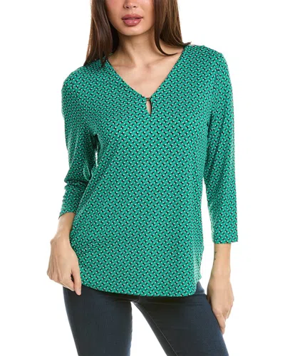 Jones New York 3/4-sleeve Top In Green