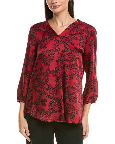 Jones New York 3/4-sleeve Top In Red