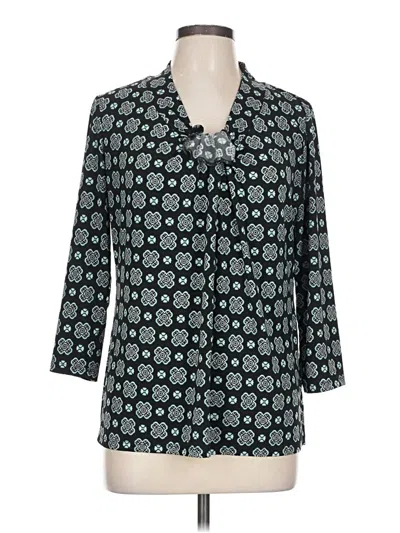 Pre-owned Jones New York 3/4 Sleeve T-shirt In Blue