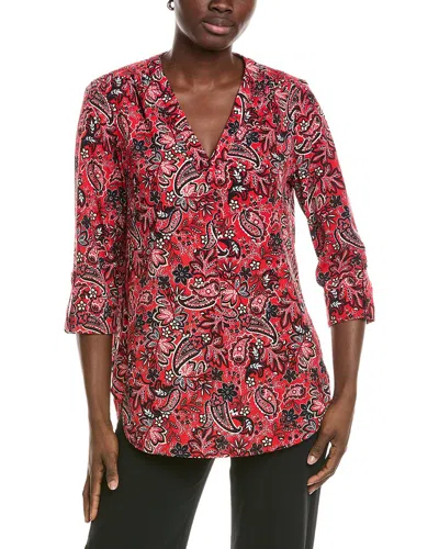 Jones New York 3/4-sleeve V-neck Tunic In Multi