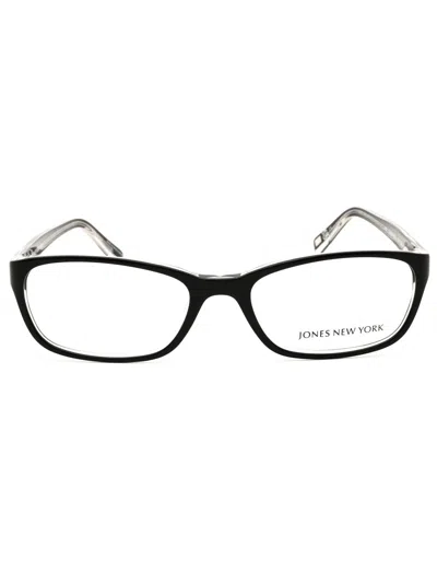 Jones New York Acetate Rectangular Women's Eyeglasses - J730 Style In Black