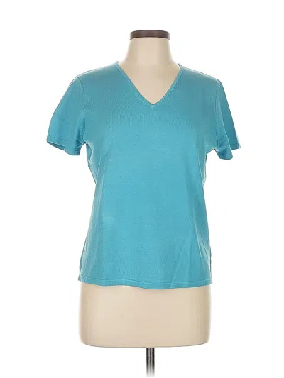 Pre-owned Jones New York Active T-shirt In Blue