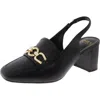 Jones New York Aubleen Womens Faux Leather Chain Slingback Heels In Multi