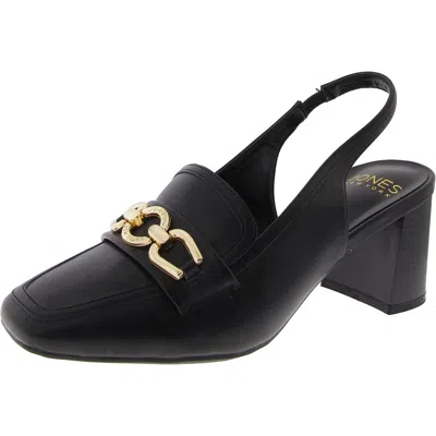 Jones New York Aubleen Womens Faux Leather Chain Slingback Heels In Multi