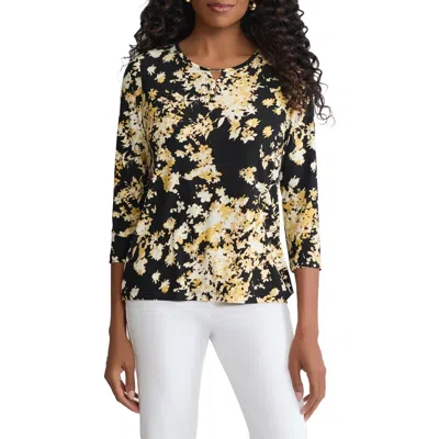 Jones New York Bar Keyhole Top In Multi