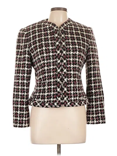 Pre-owned Jones New York Blazer Jacket In Burgundy