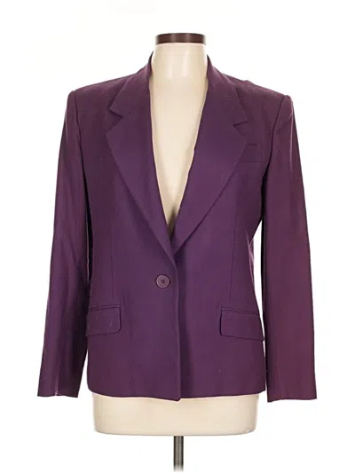 Pre-owned Jones New York Blazer Jacket In Purple