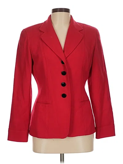 Pre-owned Jones New York Blazer Jacket In Red