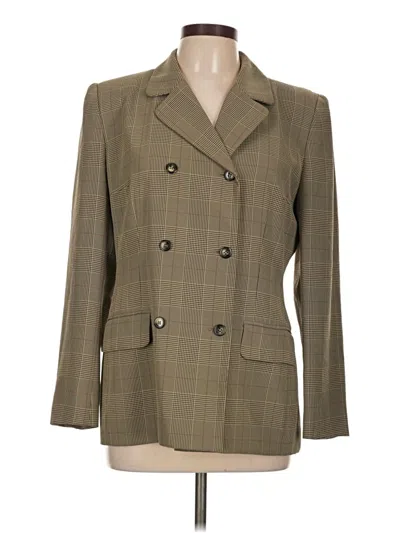 Pre-owned Jones New York Blazer Jacket In Tan