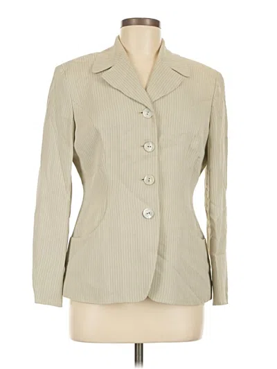 Pre-owned Jones New York Blazer Jacket In Tan