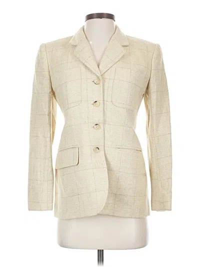 Pre-owned Jones New York Blazer Jacket In White