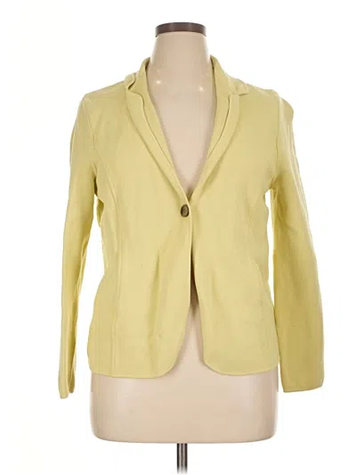 Pre-owned Jones New York Blazer Jacket In Yellow