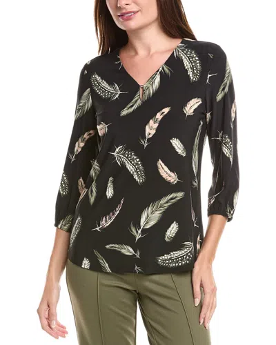 Jones New York Blouson Noodle Top In Black