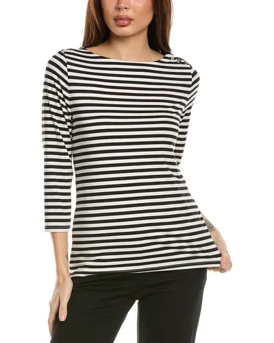 Jones New York Boatneck Sweater In Black
