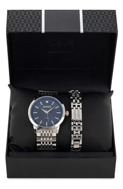 Jones New York Bracelet Watch & Bracelets Set, 42mm X 47mm In Silver