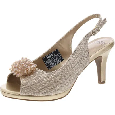 Jones New York Womens Embellished Slip-on Slingback Heels In Multi