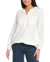 Jones New York Button Front Linen-blend Tunic