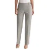 Jones New York Button Tab Plaid Slim Fit Pants In Gray