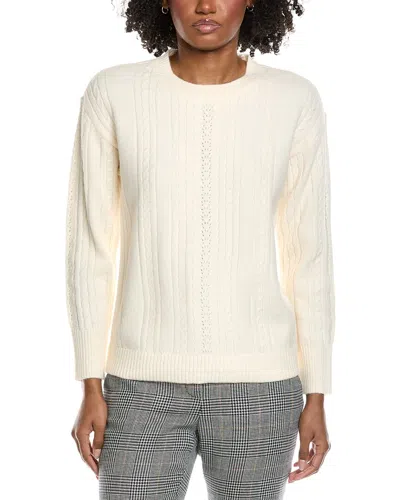 Jones New York Cable Sweater In Neutral