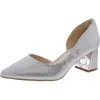 Shop Jones New York Candor Womens Glitter Textured D'orsay Heels In Multi