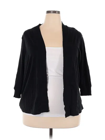 Pre-owned Jones New York Cardigan Sweater In Black