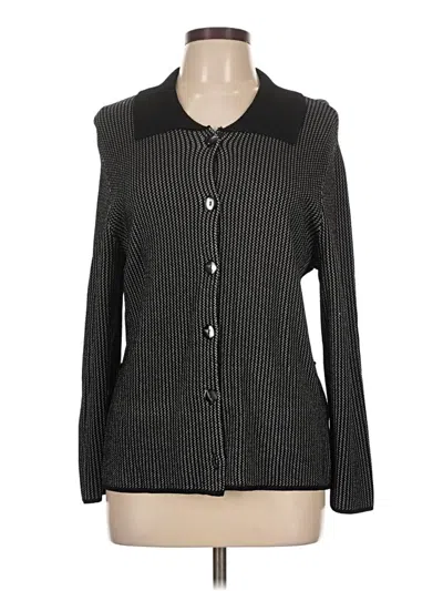 Pre-owned Jones New York Cardigan Sweater In Gray