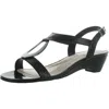 Jones New York Carmeyy Strappy Slingback Wedge Sandals In Black
