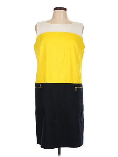 Pre-owned Jones New York Casual Dress In Yellow