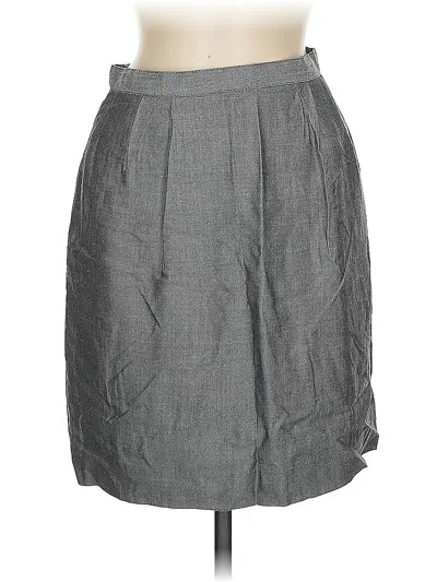 Pre-owned Jones New York Casual Skirt In Gray