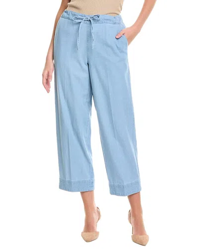 JONES NEW YORK JONES NEW YORK CHAMBRAY TIE-WAIST STITCH HEM PANT