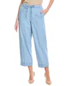 Jones New York Petite Pull-on Stitched Hem Pants In Blue