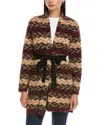 Jones New York Chevron Cardigan In Multi