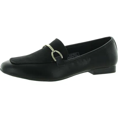 Jones New York Cira Womens Faux Leather Slip-on Loafers In Black