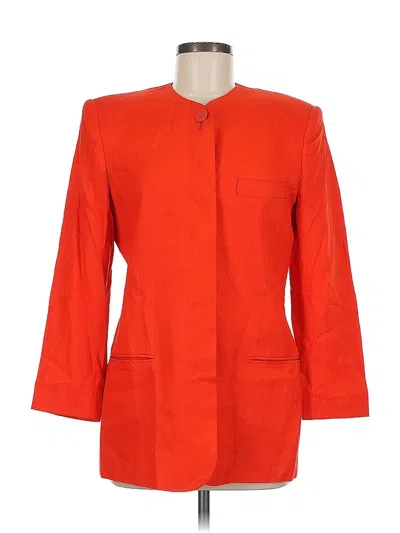Pre-owned Jones New York Coat In Orange