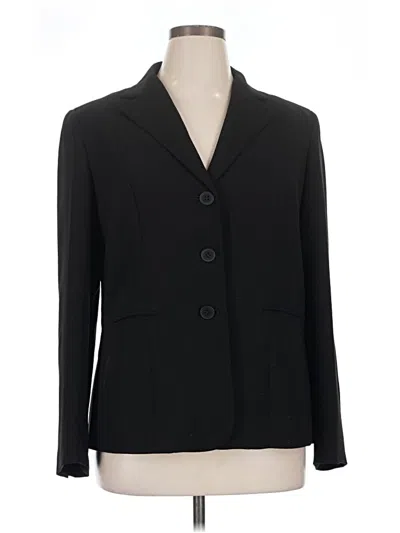 Pre-owned Jones New York Collection Blazer Jacket In Black