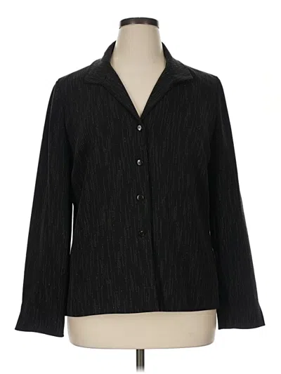 Pre-owned Jones New York Collection Blazer Jacket In Black
