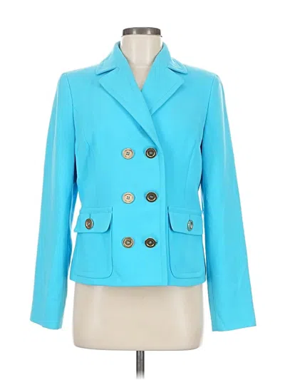 Pre-owned Jones New York Collection Blazer Jacket In Blue