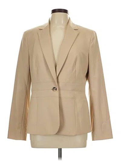 Pre-owned Jones New York Collection Blazer Jacket In Tan