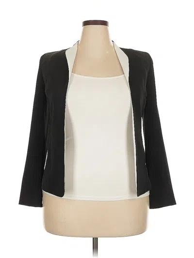 Pre-owned Jones New York Collection Cardigan Sweater In Black