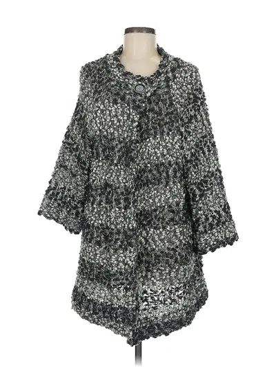 Pre-owned Jones New York Collection Cardigan Sweater In Black