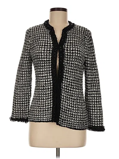 Pre-owned Jones New York Collection Cardigan Sweater In Black