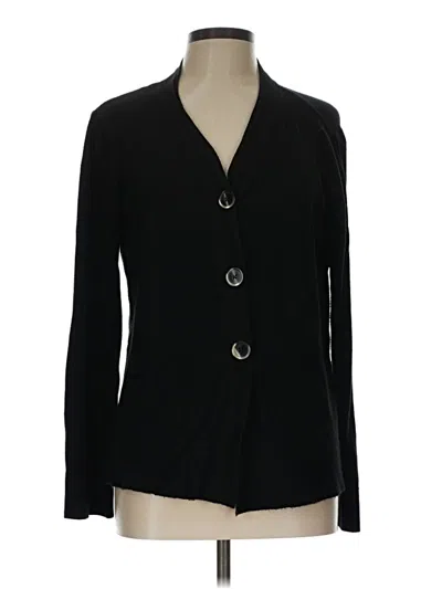 Pre-owned Jones New York Collection Cardigan Sweater In Black