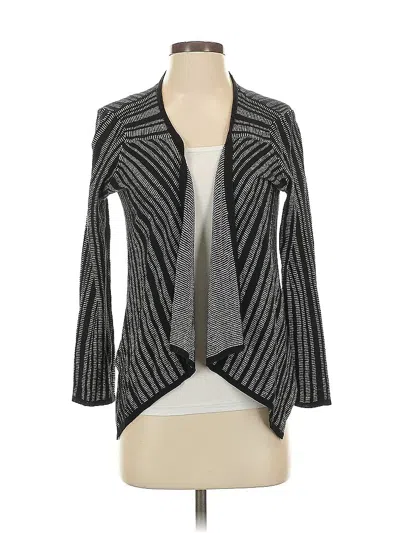 Pre-owned Jones New York Collection Cardigan Sweater In Gray