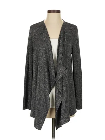 Pre-owned Jones New York Collection Cardigan Sweater In Gray