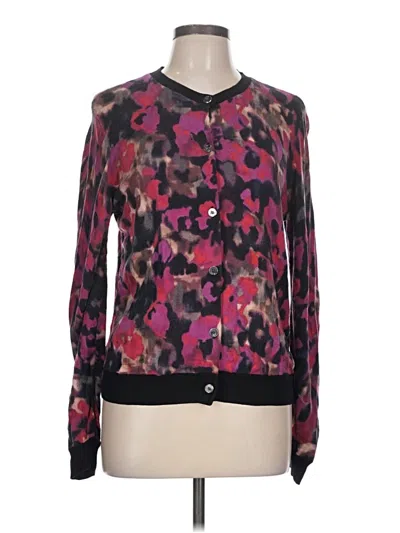 Pre-owned Jones New York Collection Cardigan Sweater In Purple