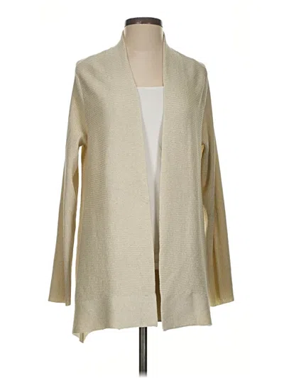 Pre-owned Jones New York Collection Cardigan Sweater In Tan