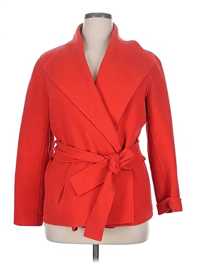 Pre-owned Jones New York Collection Coat In Red