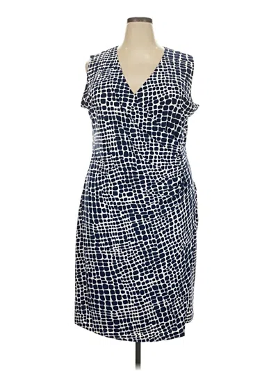Pre-owned Jones New York Collection Cocktail Dress In Blue