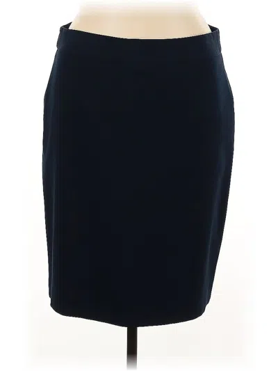 Pre-owned Jones New York Collection Formal Skirt In Blue